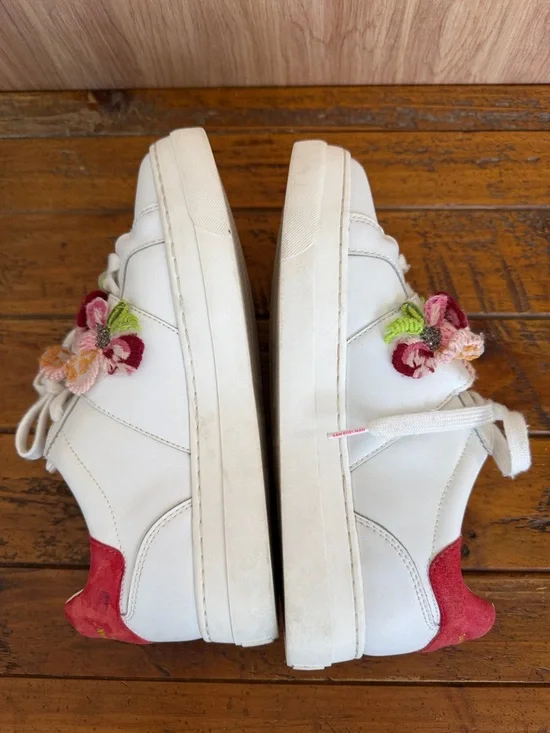 Sam Edelman Wendy Floral Embroidery Platform Sneaker - Picture 11 of 13
